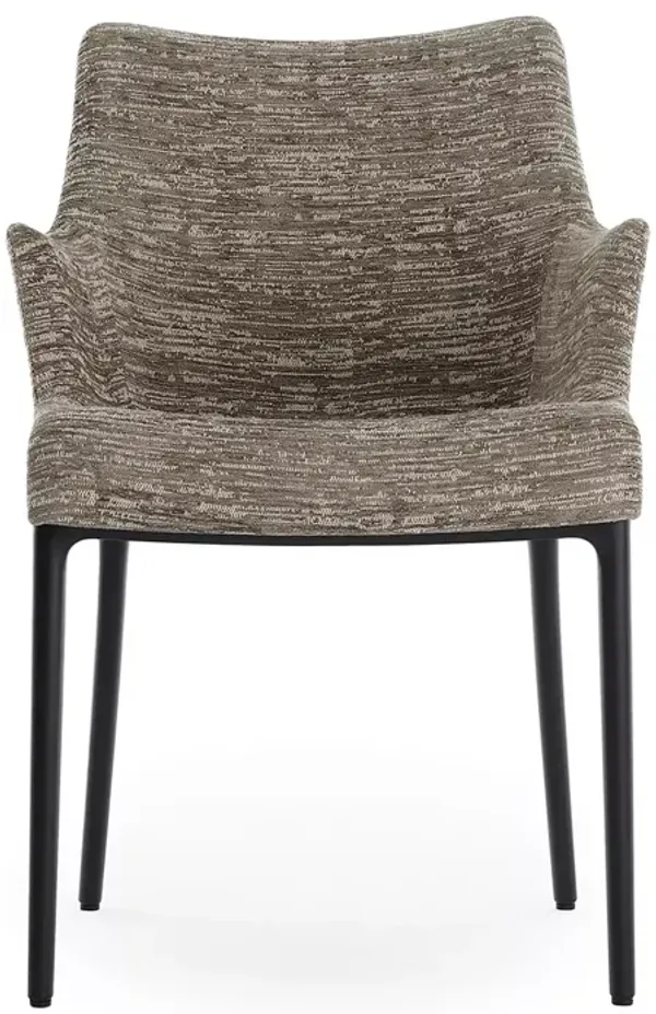 Kartell Eleganza Nia Melange Armchair, Black Legs