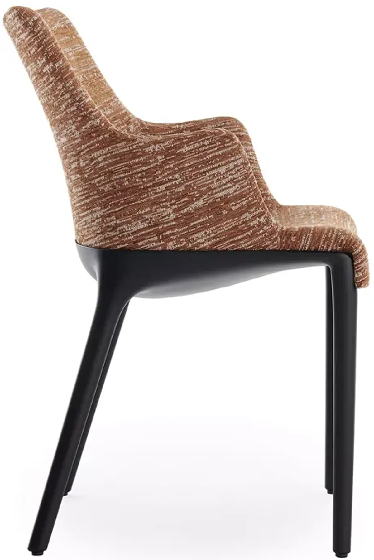 Kartell Eleganza Nia Melange Armchair, Black Legs  