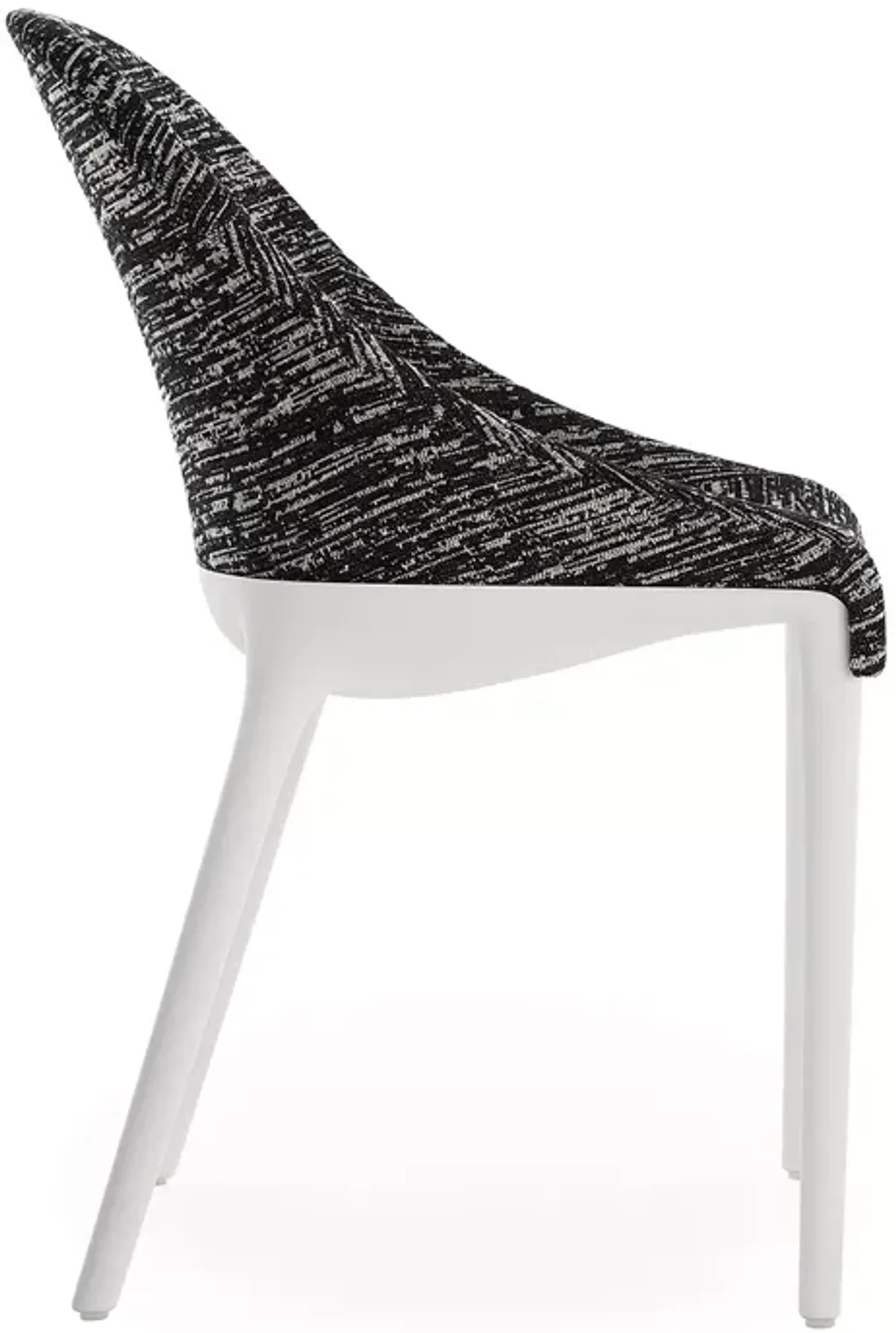 Kartell Eleganza Ela Dining Chair, White Legs  