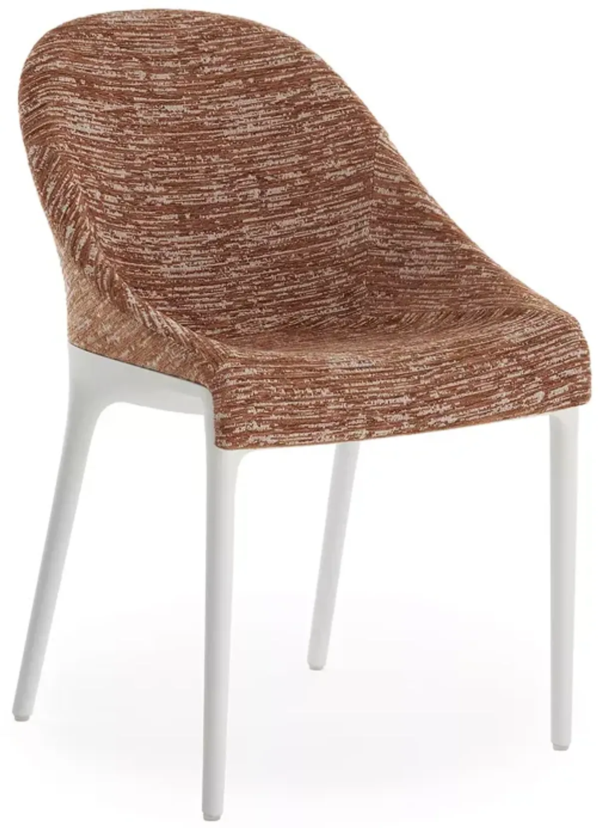 Kartell Eleganza Ela Dining Chair, White Legs  