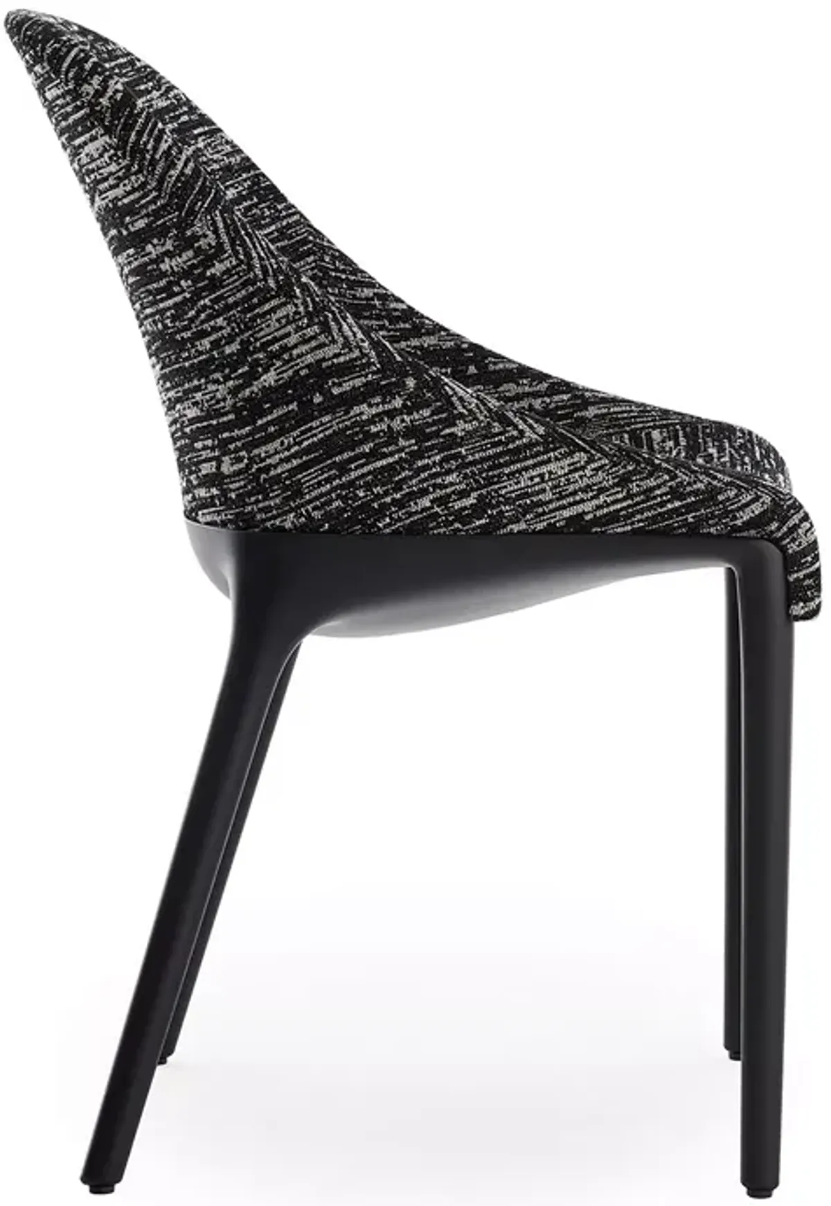 Kartell Eleganza Ela Dining Chair, Black Legs