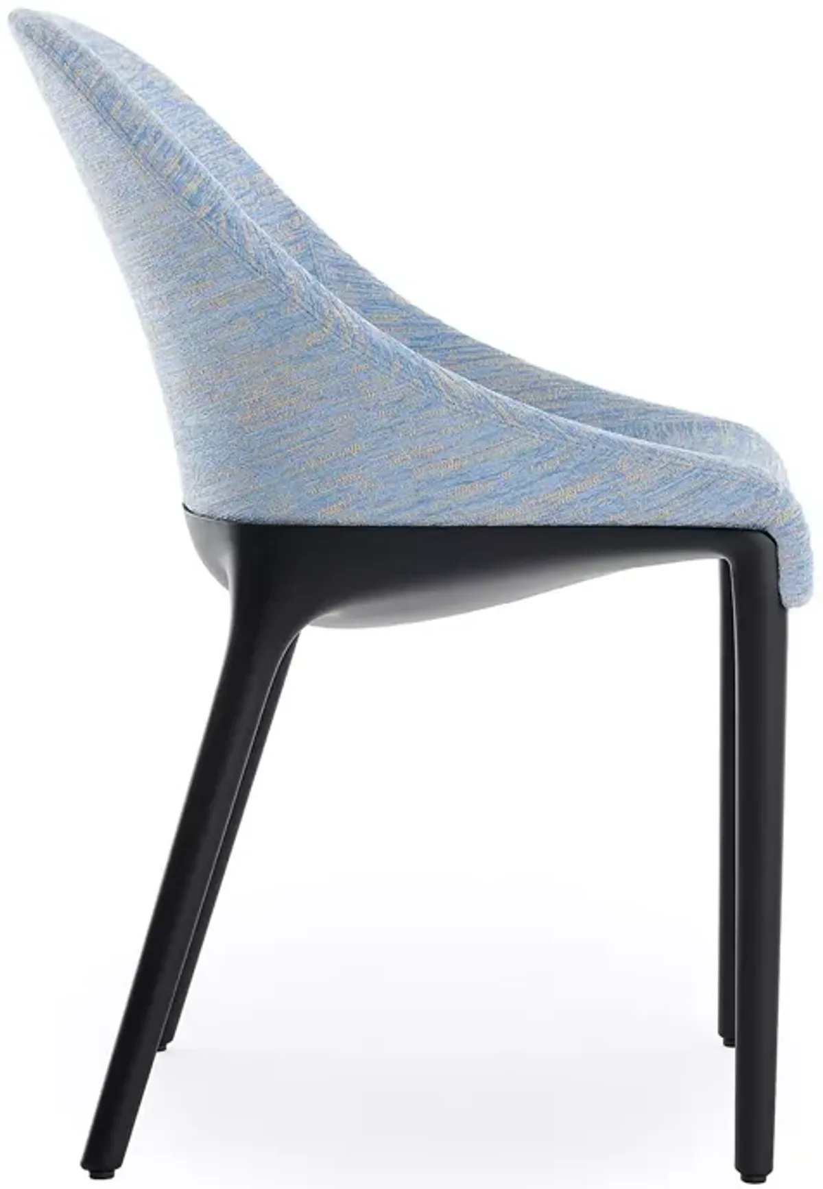 Kartell Eleganza Ela Dining Chair, Black Legs