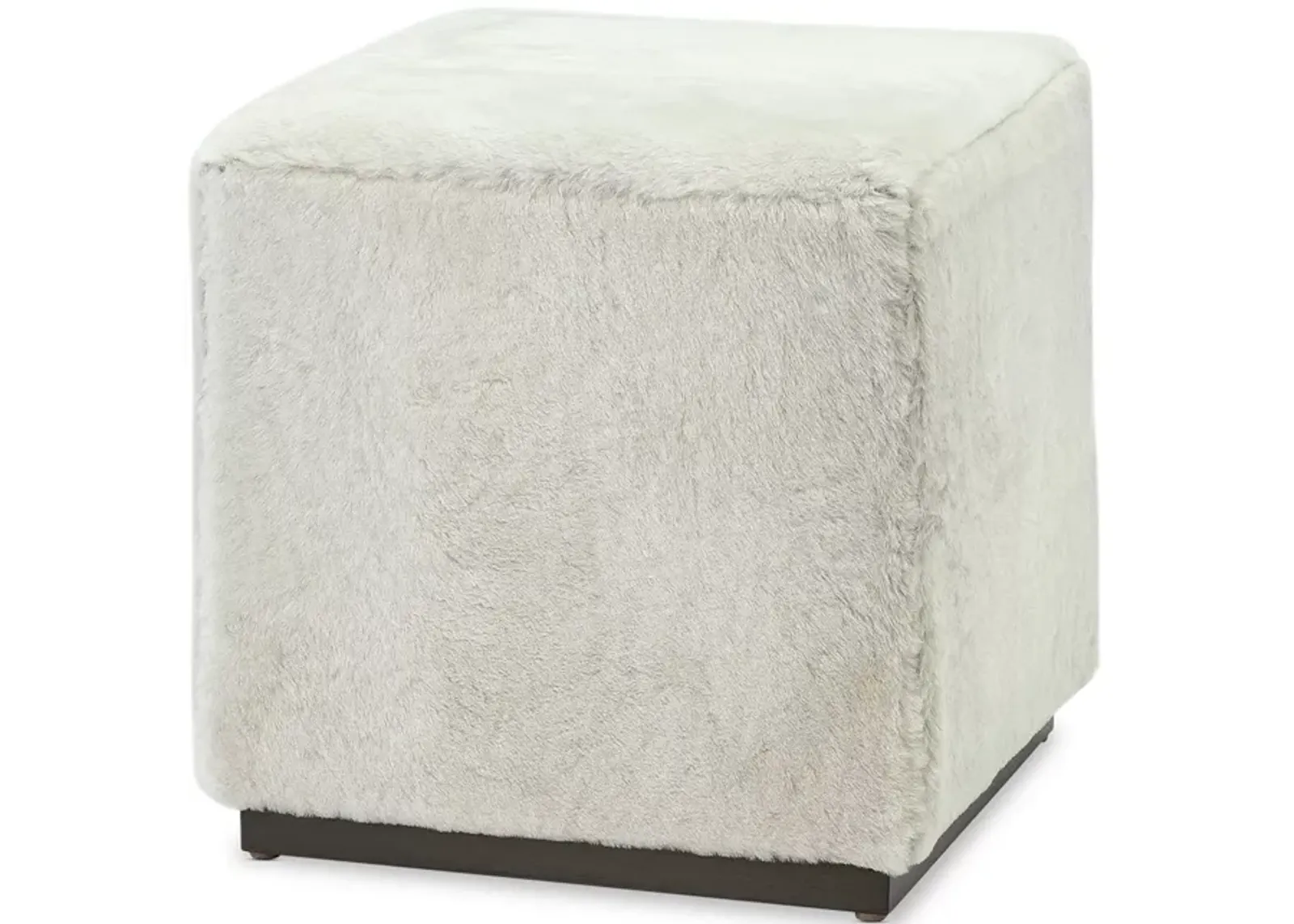 Massoud Wylie Sheepskin Square Ottoman 