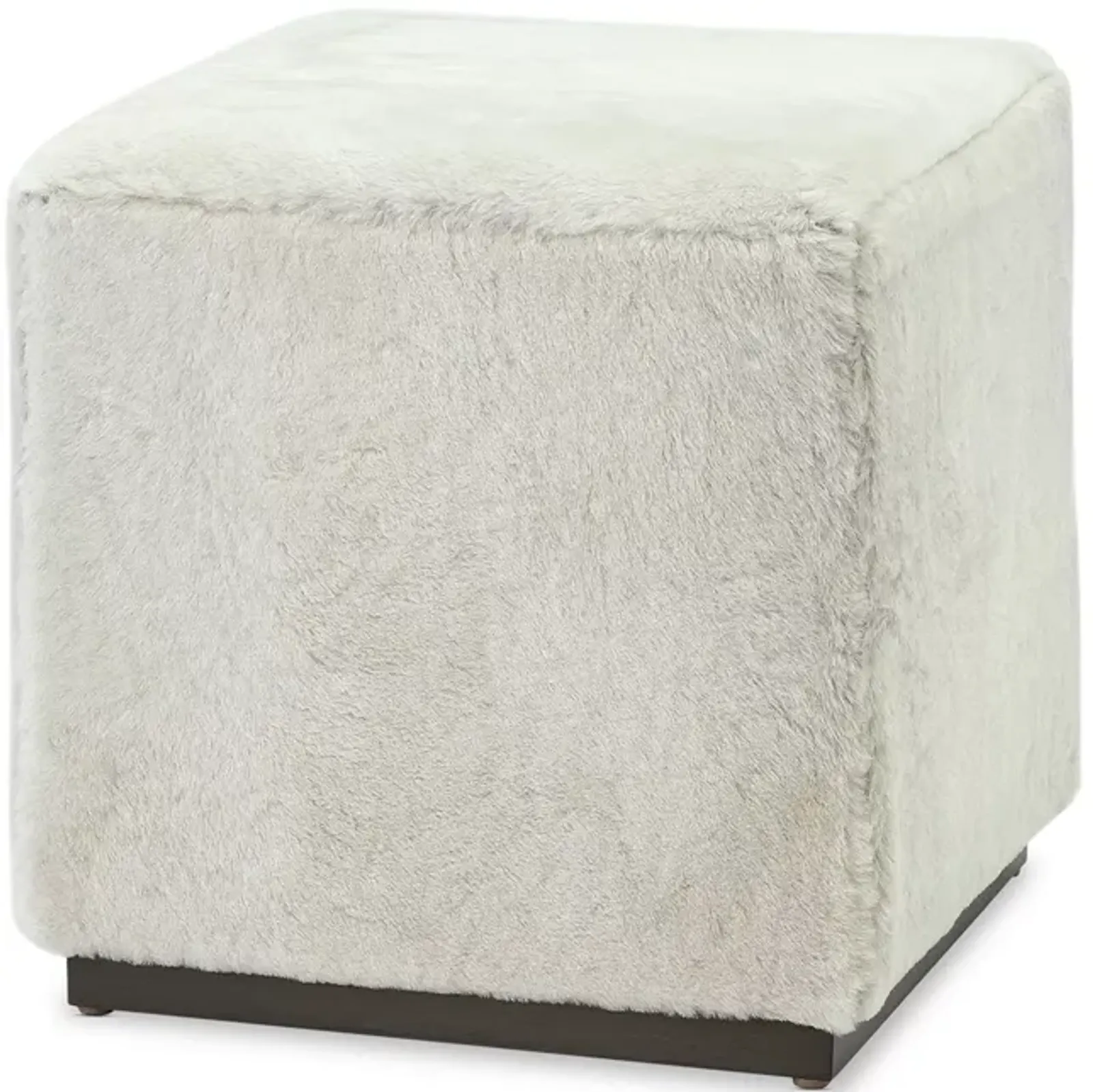 Massoud Wylie Sheepskin Square Ottoman 