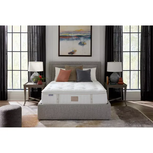 Asteria Artemis Luxury Firm Pillow Top California King Mattress Set, Ultra Low Profile