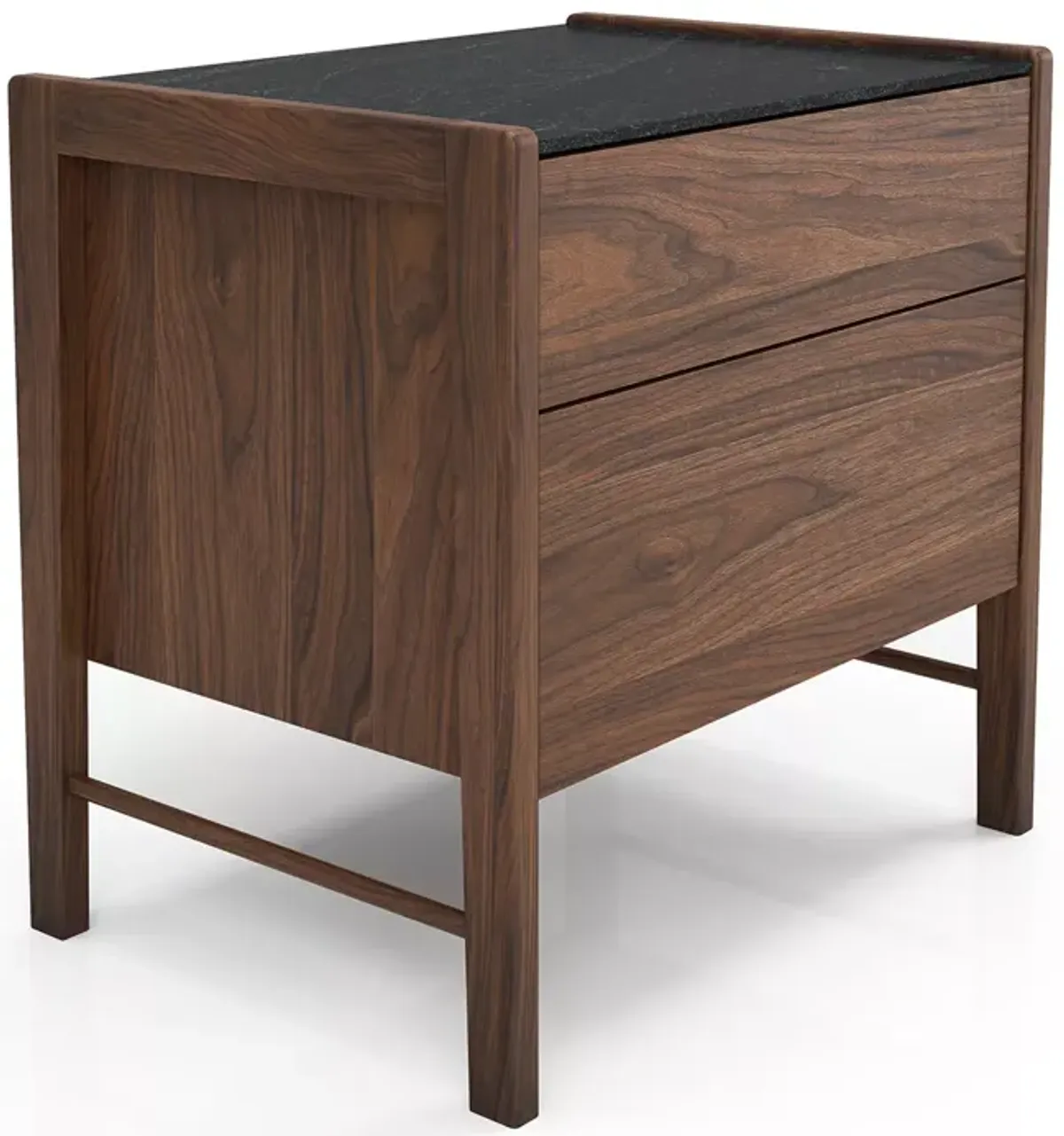 HuppÃ© Frida Two Drawer Nightstand with Natural Stone