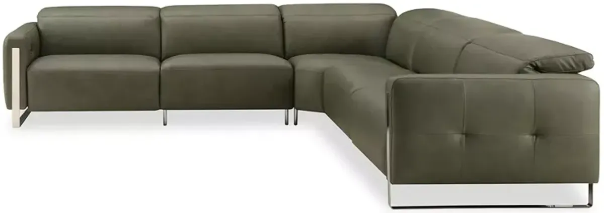 Chateau d'Ax Giada 5 Piece Leather Sectional