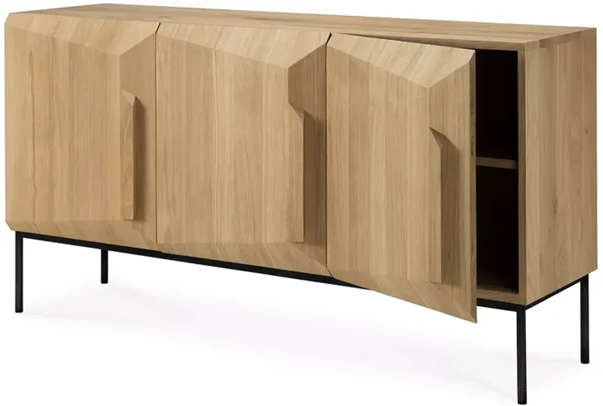 Ethnicraft Stairs Three Door Sideboard