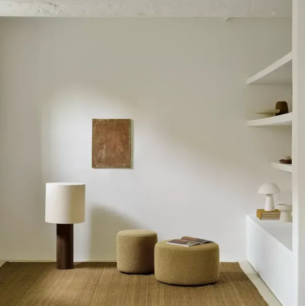 Ethnicraft Barrow Pouf, Medium 