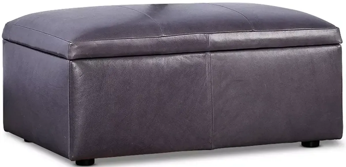 Bloomingdale's Auburn Medium Rectangle Ottoman, in Leather