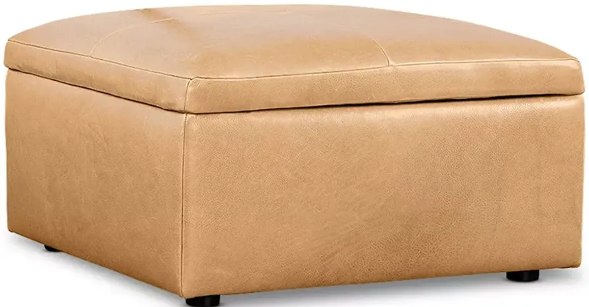 Bloomingdale's Alice Medium Square Storage Ottoman, in Leather