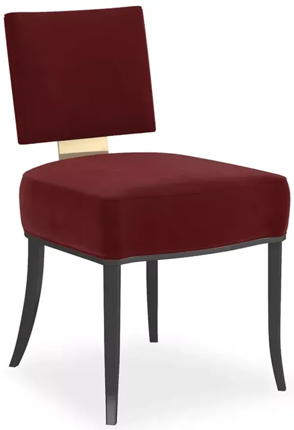 Caracole Reserved Seating Side Chair - Red