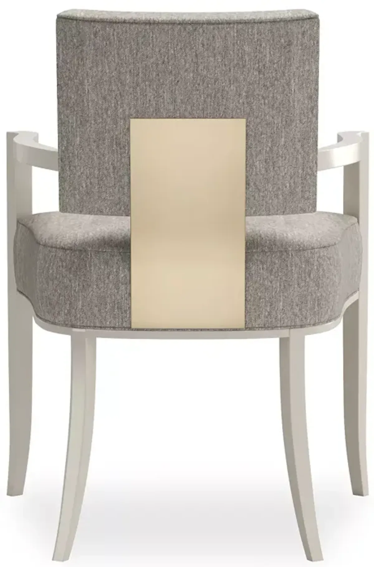 Caracole Reserved Seating Arm Chair - Warm Gray