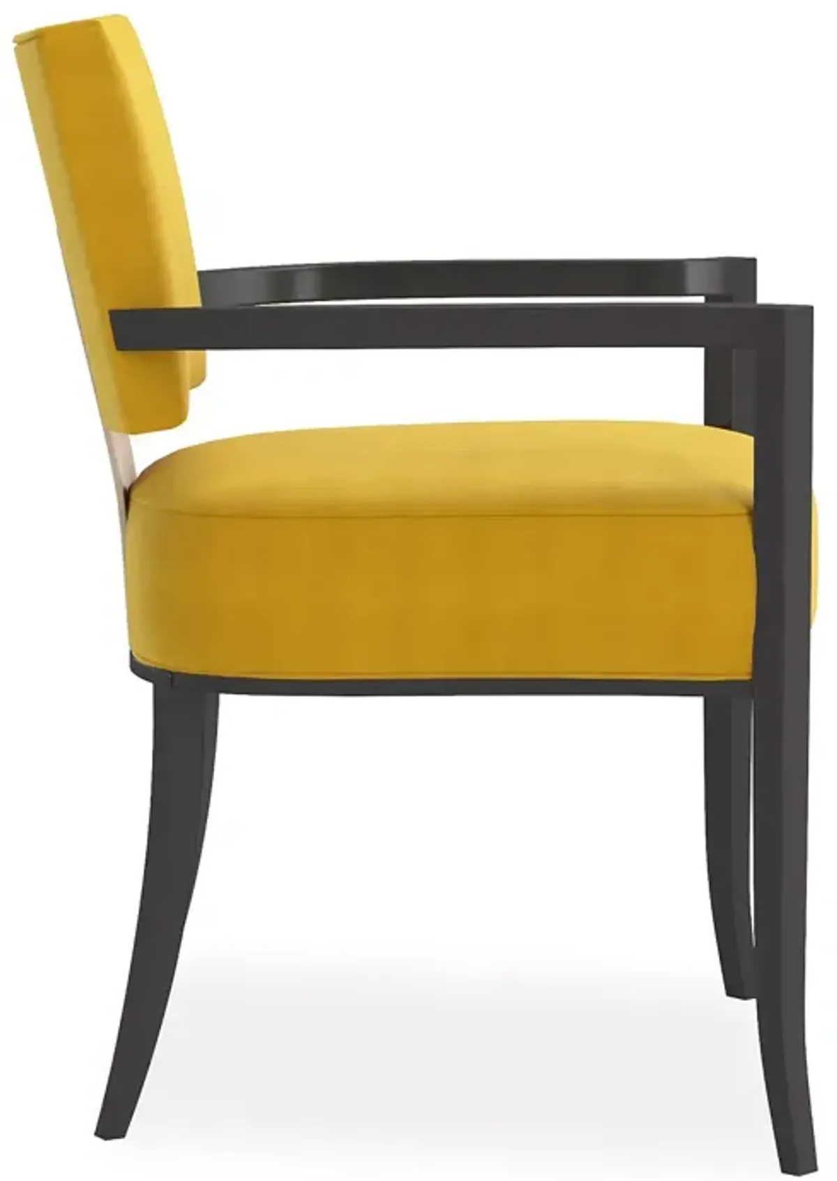 Caracole Reserved Seating Arm Chair - Yellow
