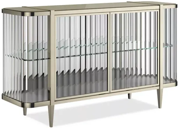 Caracole Stop and Stare Buffet Table - Whisper of Gold