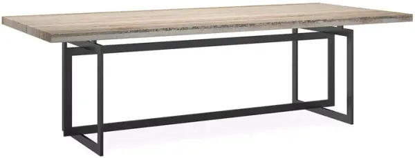 Caracole Wish You Were Dining Table - Deep Bronze/Sandstone