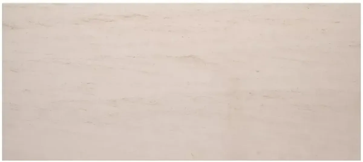 Caracole Wish You Were Dining Table - Deep Bronze/Creme Travertine