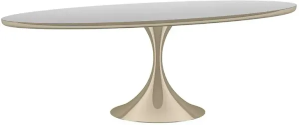 Caracole Semper 96" Oval Dining Table - Whisper of Gold