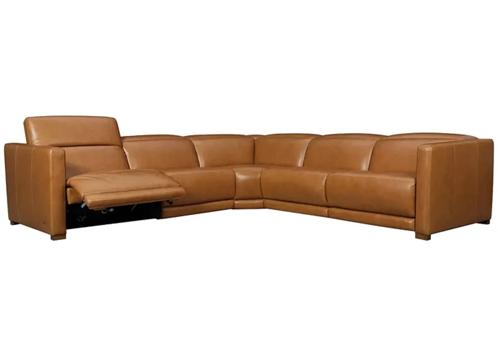 Violino Bobby 5 Piece Leather Sectional 