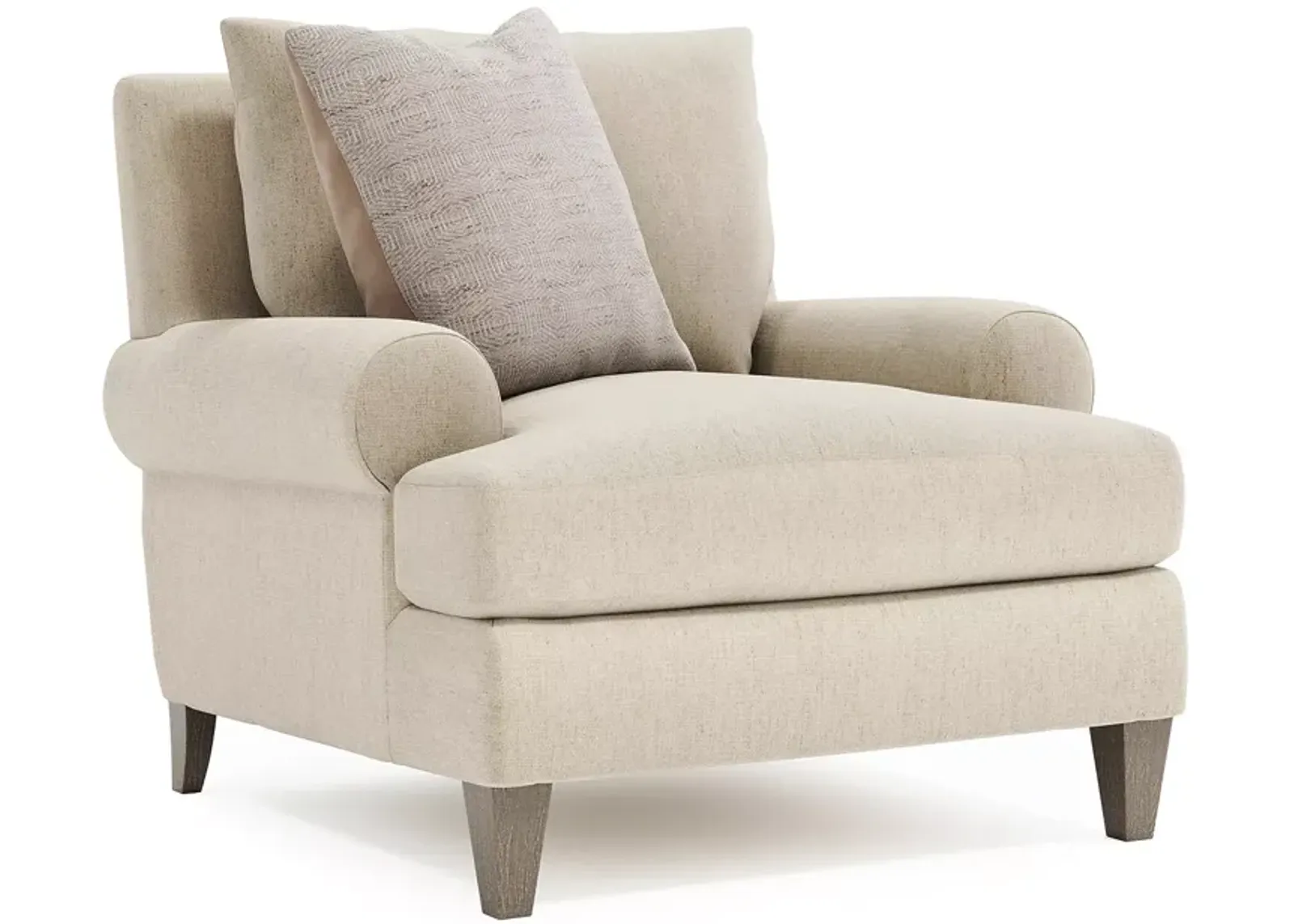 Bernhardt Isabella Cream Fabric Chair 