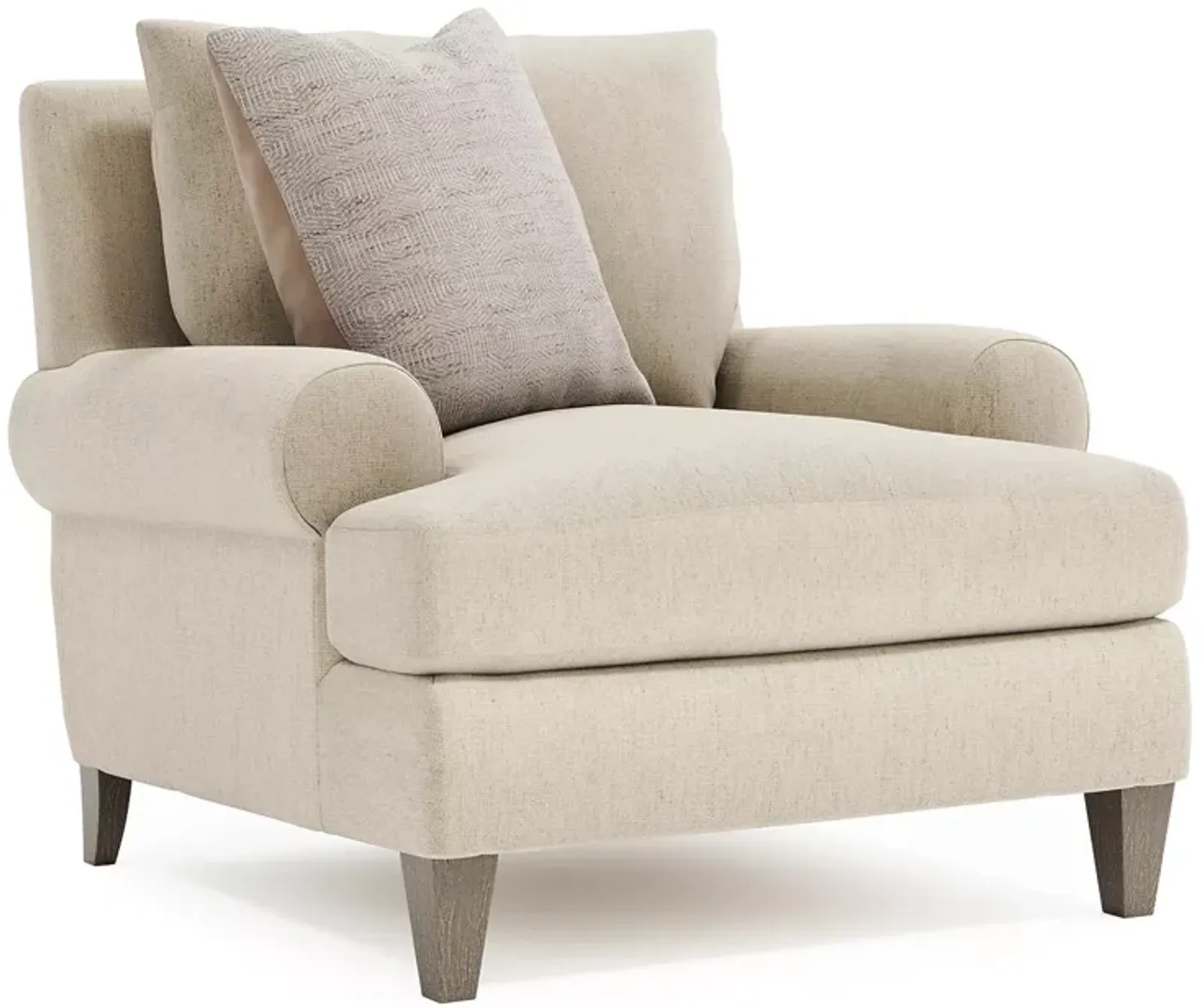 Bernhardt Isabella Cream Fabric Chair 