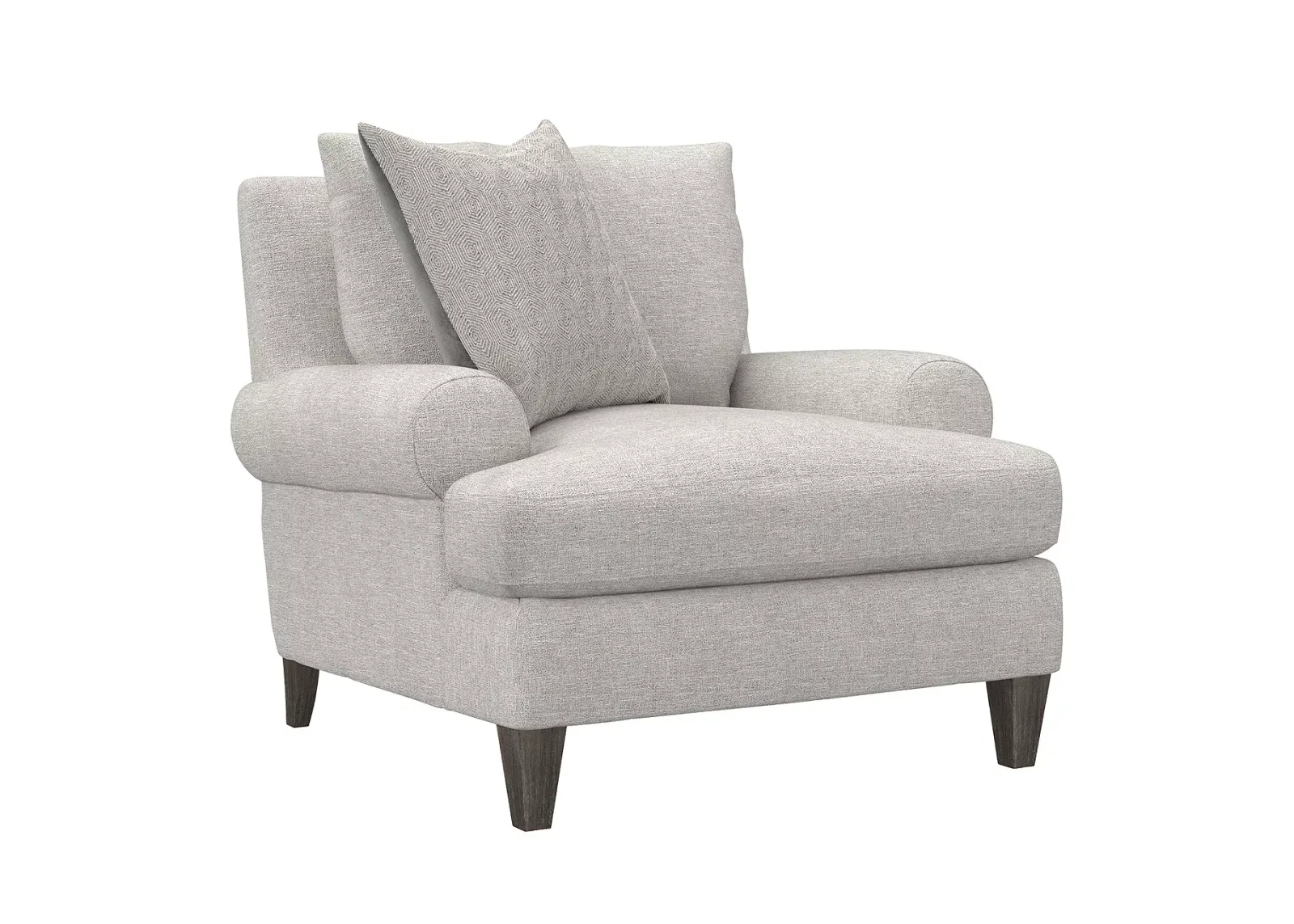 Bernhardt Isabella Gray Fabric Chair