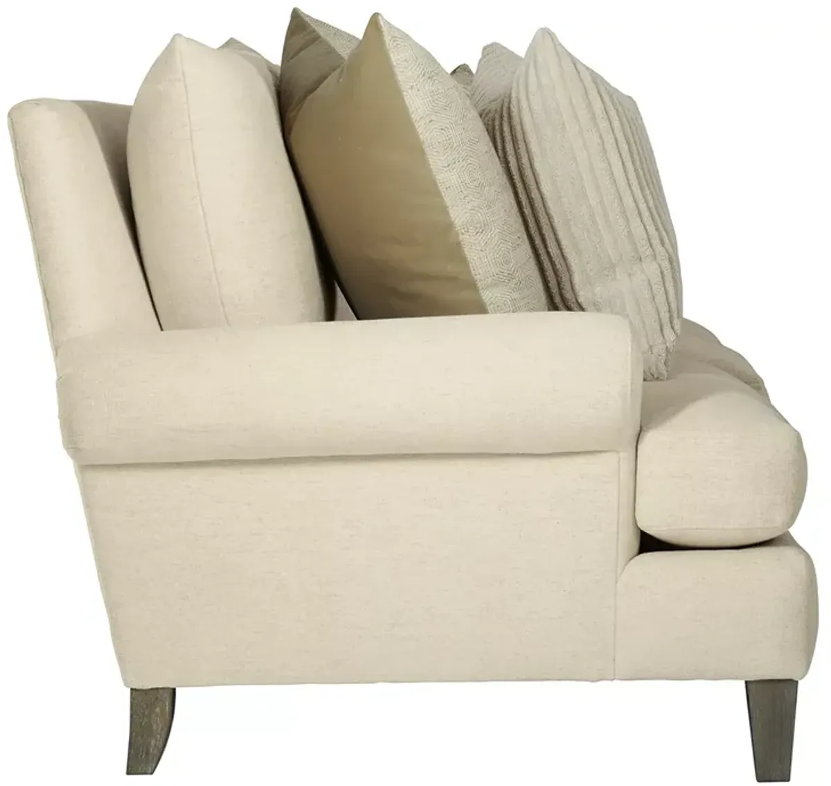 Bernhardt Isabella Cream Fabric Sofa 