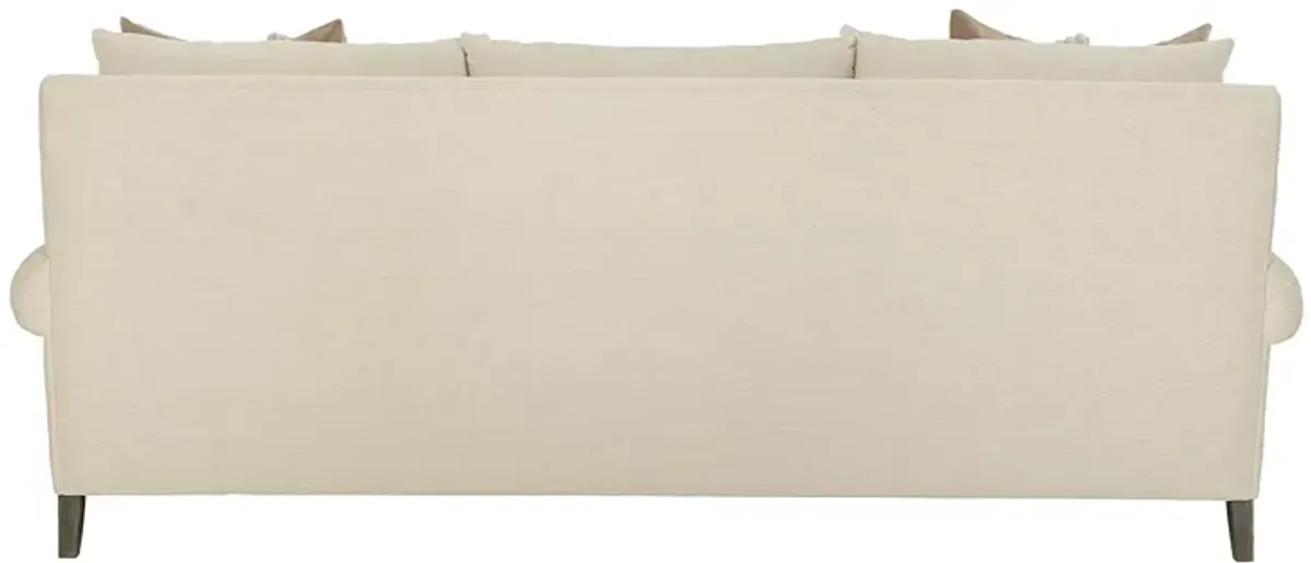 Bernhardt Isabella Cream Fabric Sofa 