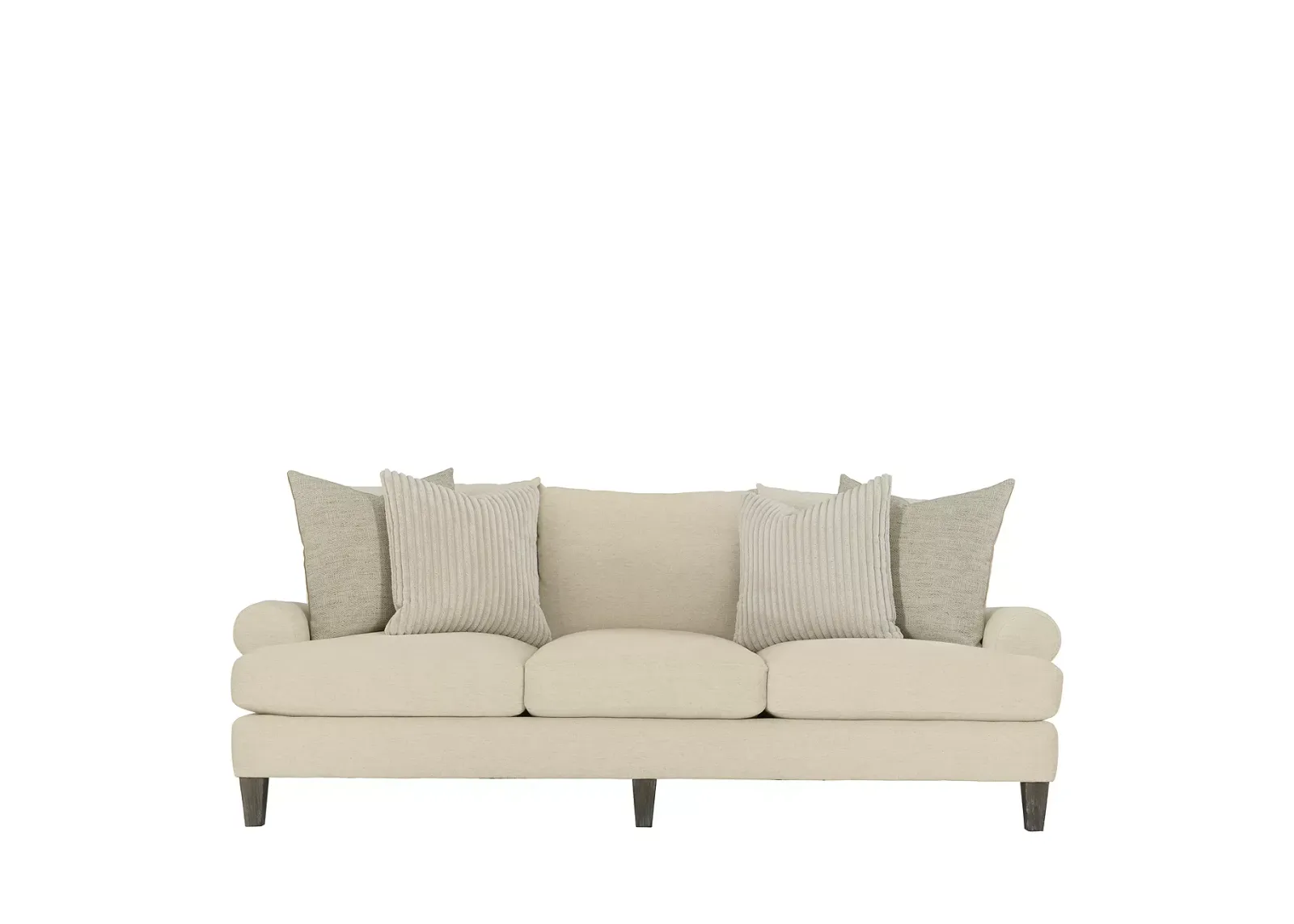 Bernhardt Isabella Cream Fabric Sofa 