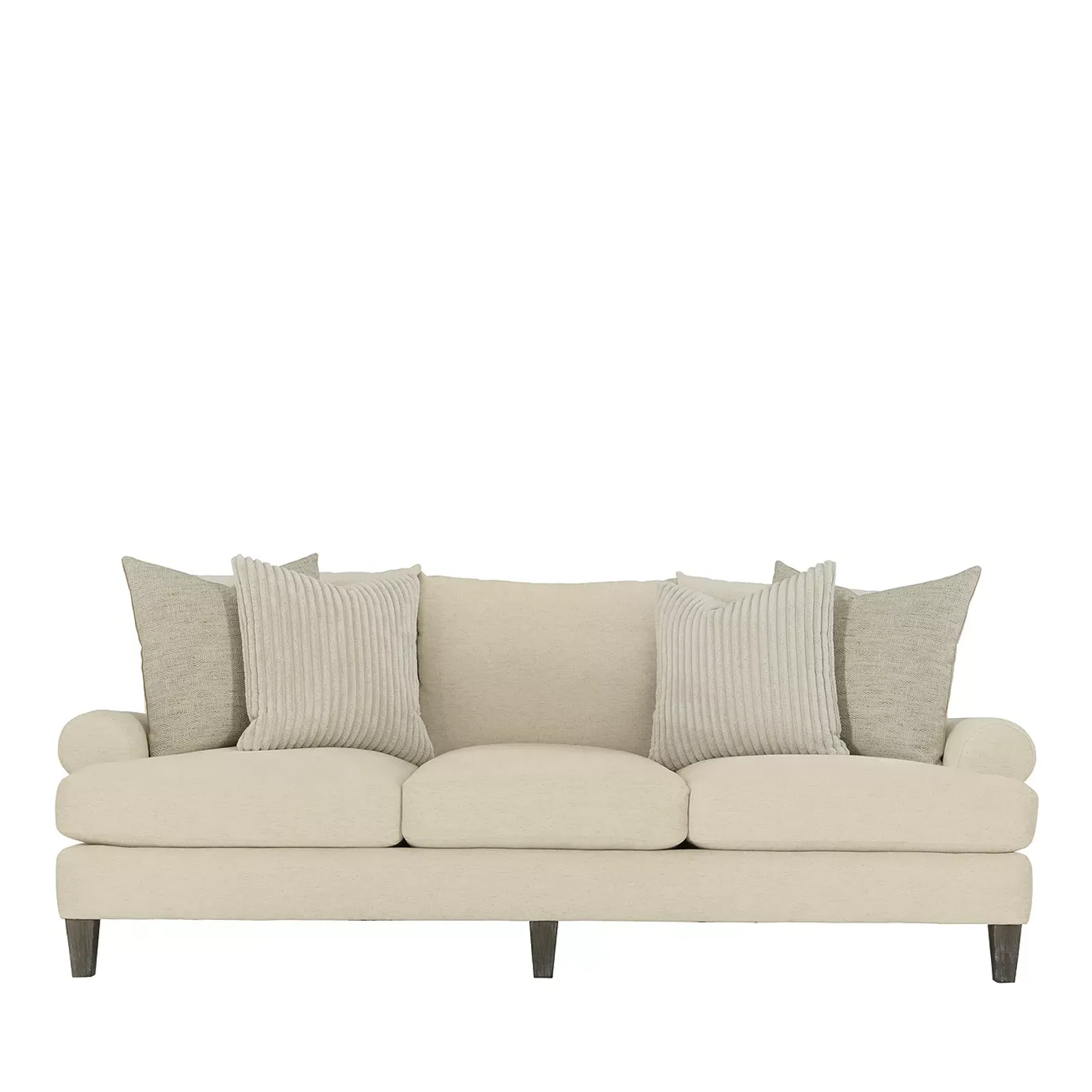 Bernhardt Isabella Cream Fabric Sofa 