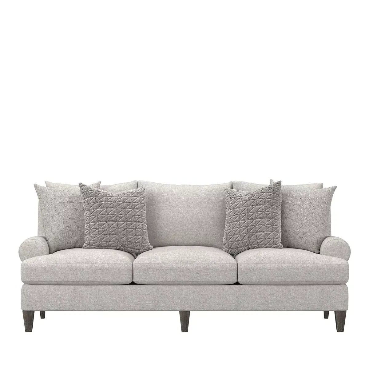 Bernhardt Isabella Gray Fabric Sofa