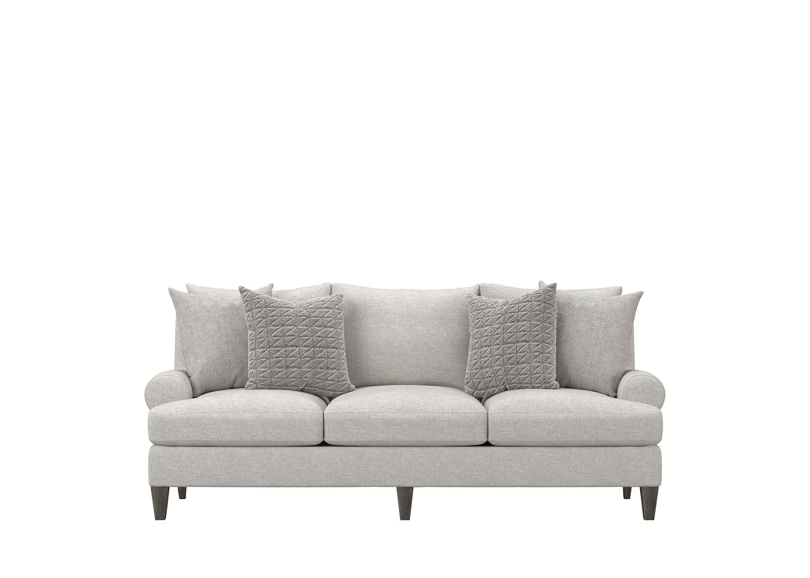 Bernhardt Isabella Gray Fabric Sofa