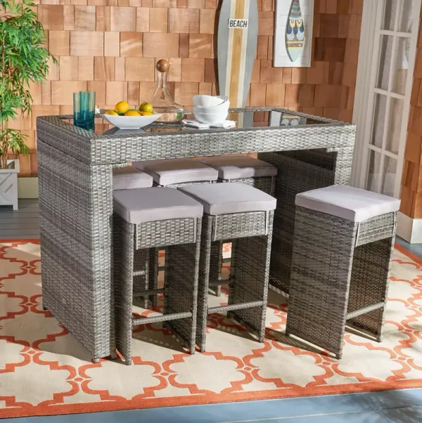 SAFAVIEH Horus Seven Piece Outdoor Dining Set