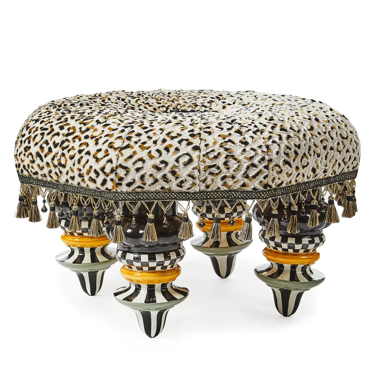 Mackenzie-Childs Ocelot Ottoman