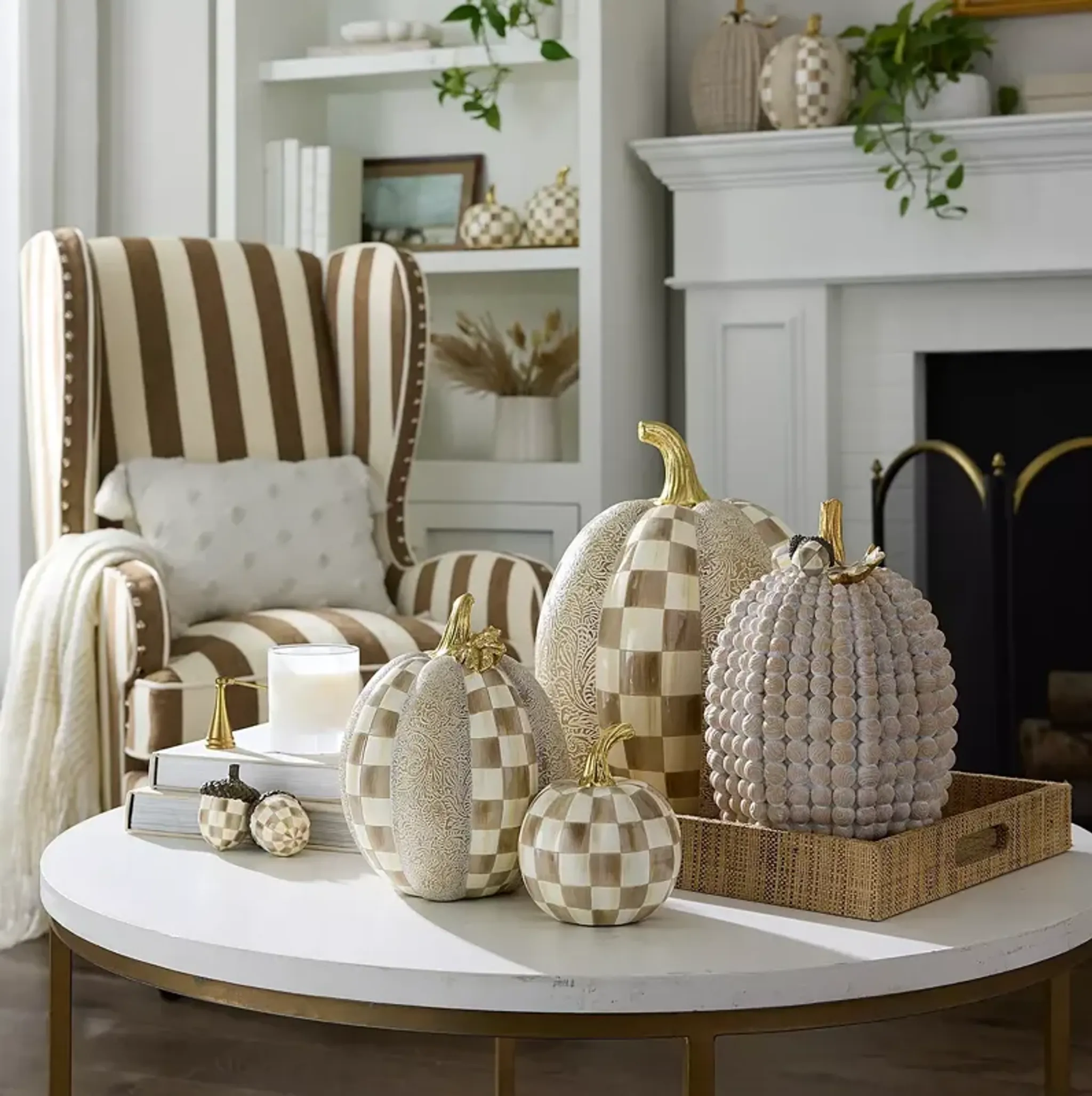 Mackenzie-Childs Marquee Wing Chair | Furniture.com