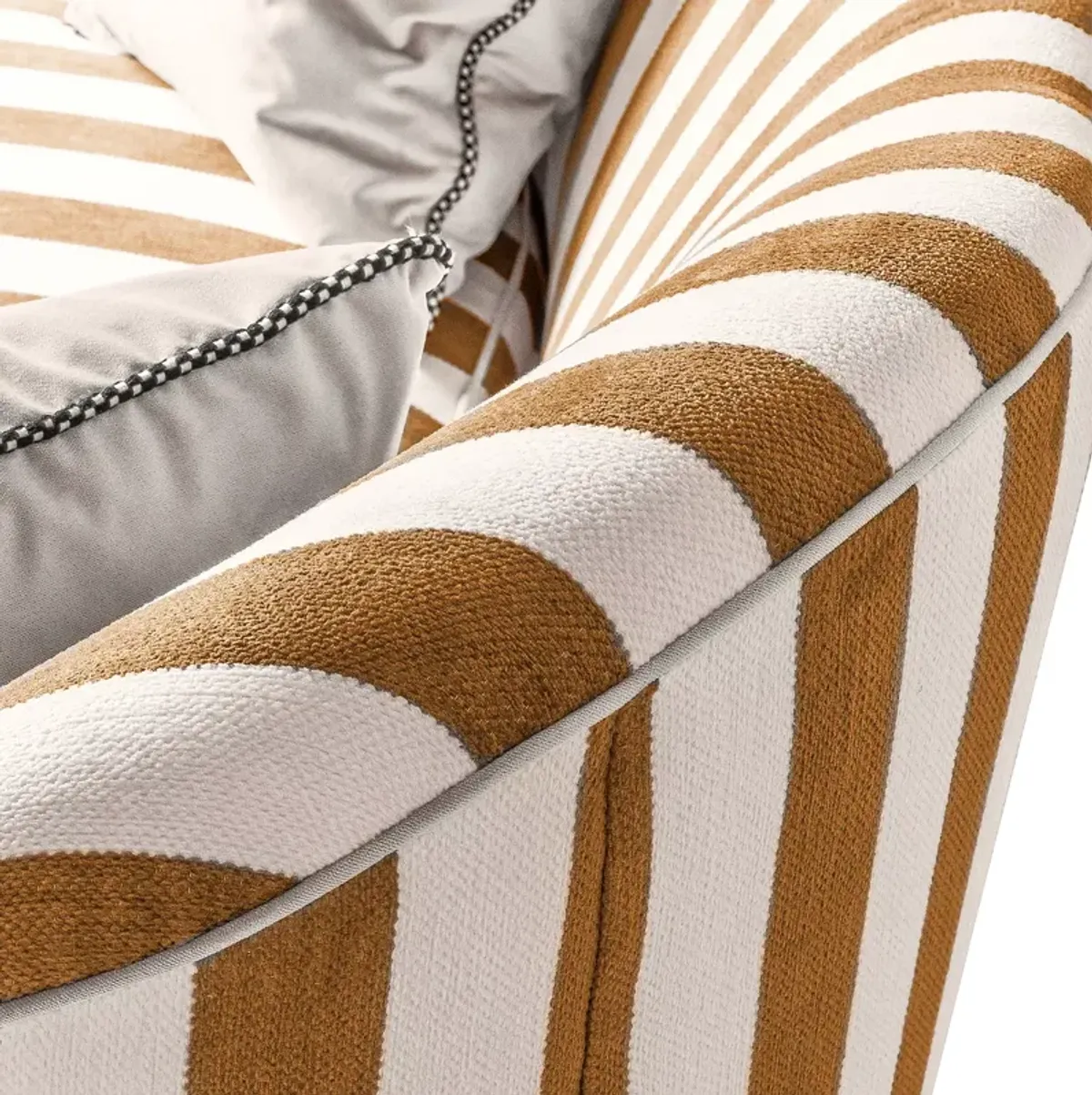 Mackenzie-Childs Marquee Stripe Chenille Sofa