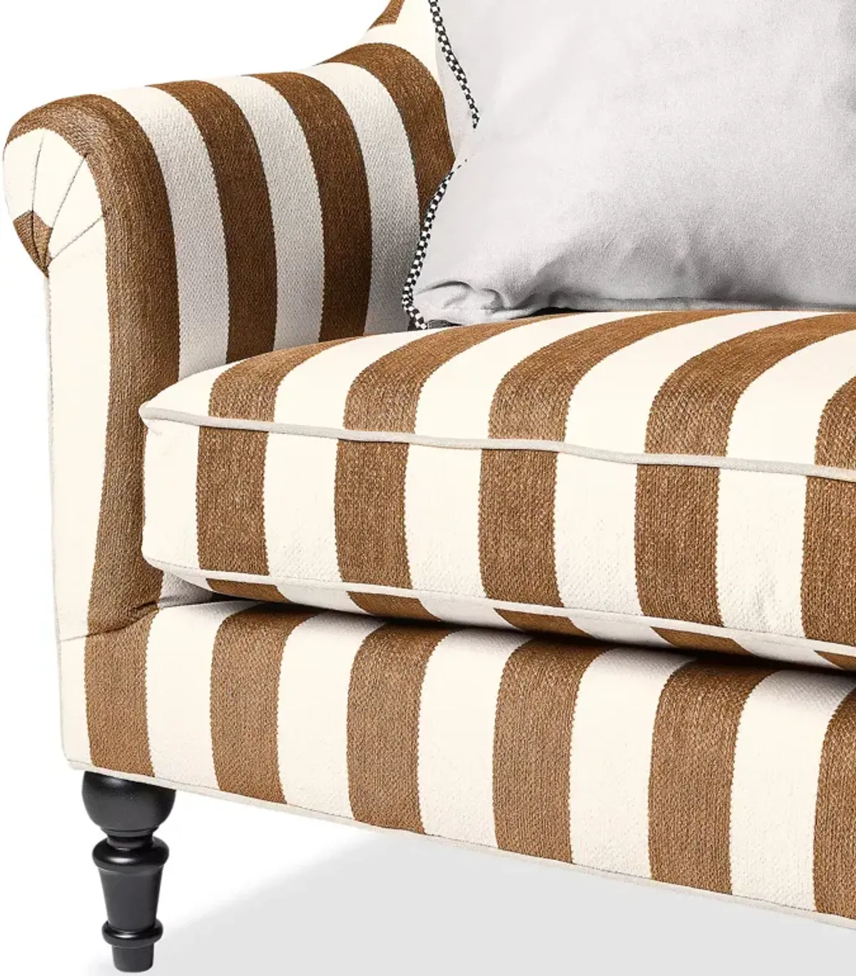 Mackenzie-Childs Marquee Stripe Chenille Sofa