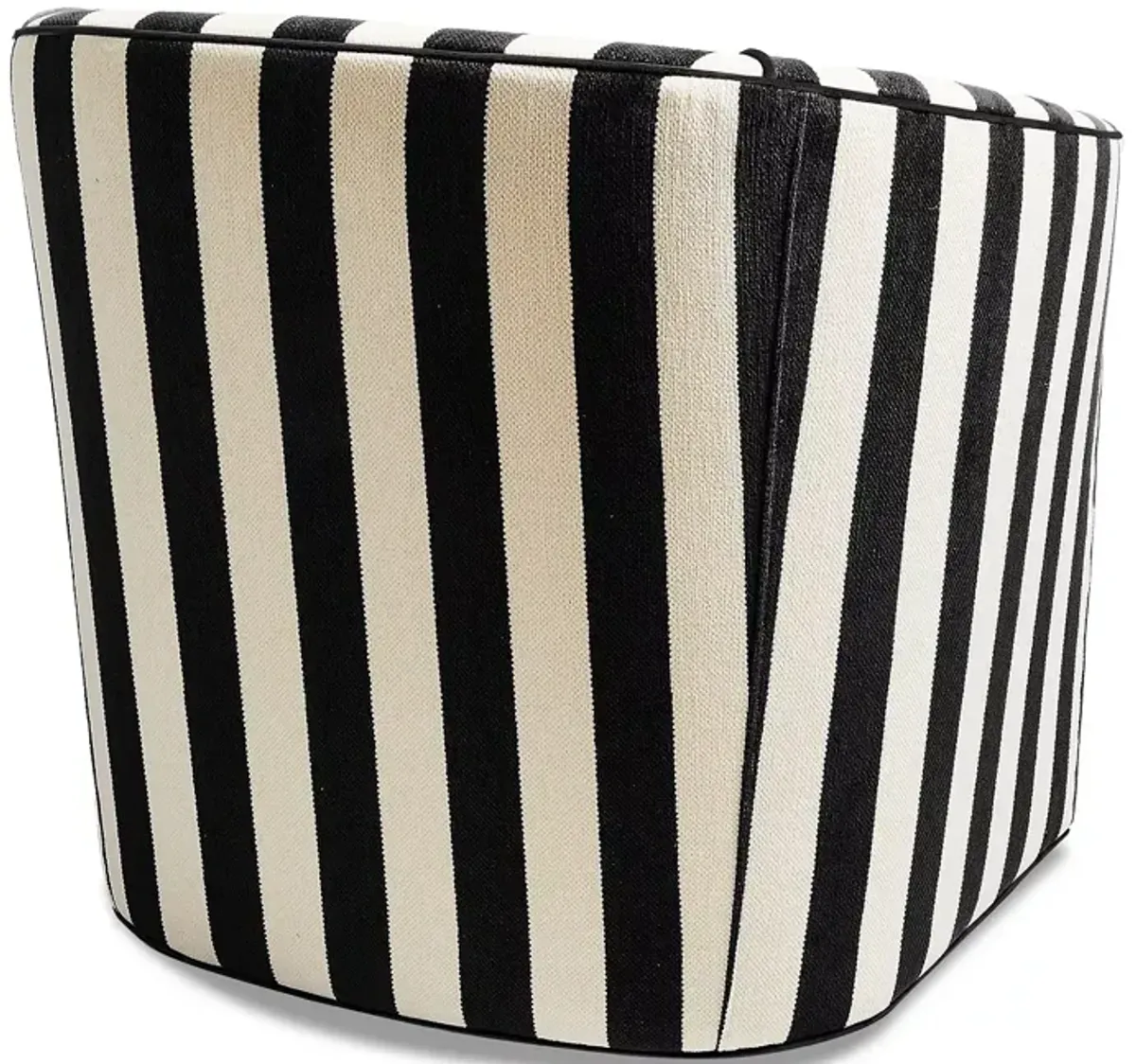 Mackenzie-Childs Marquee Stripe Chenille Swivel Chair