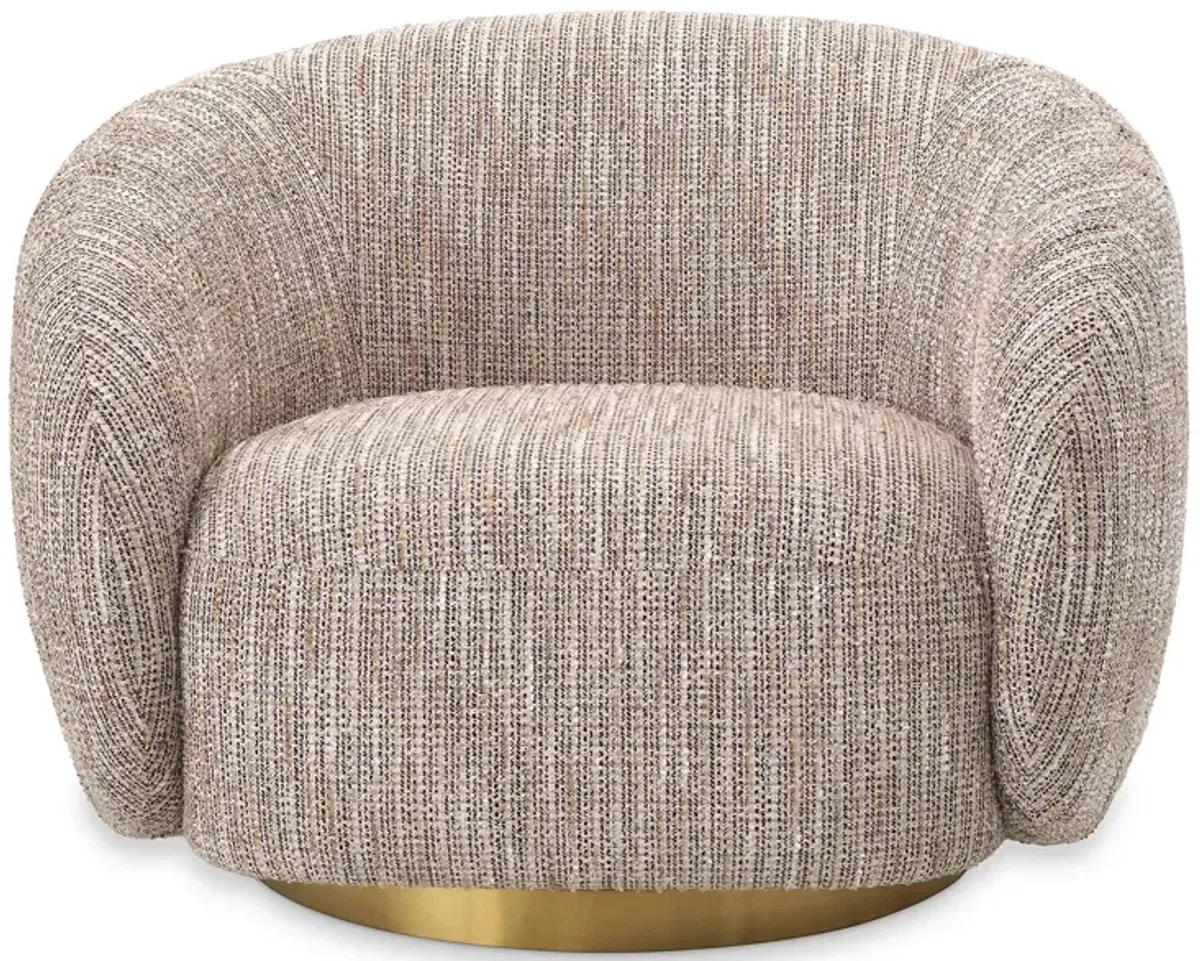 Eichholtz Brice Mademoiselle Beige Swivel Chair 