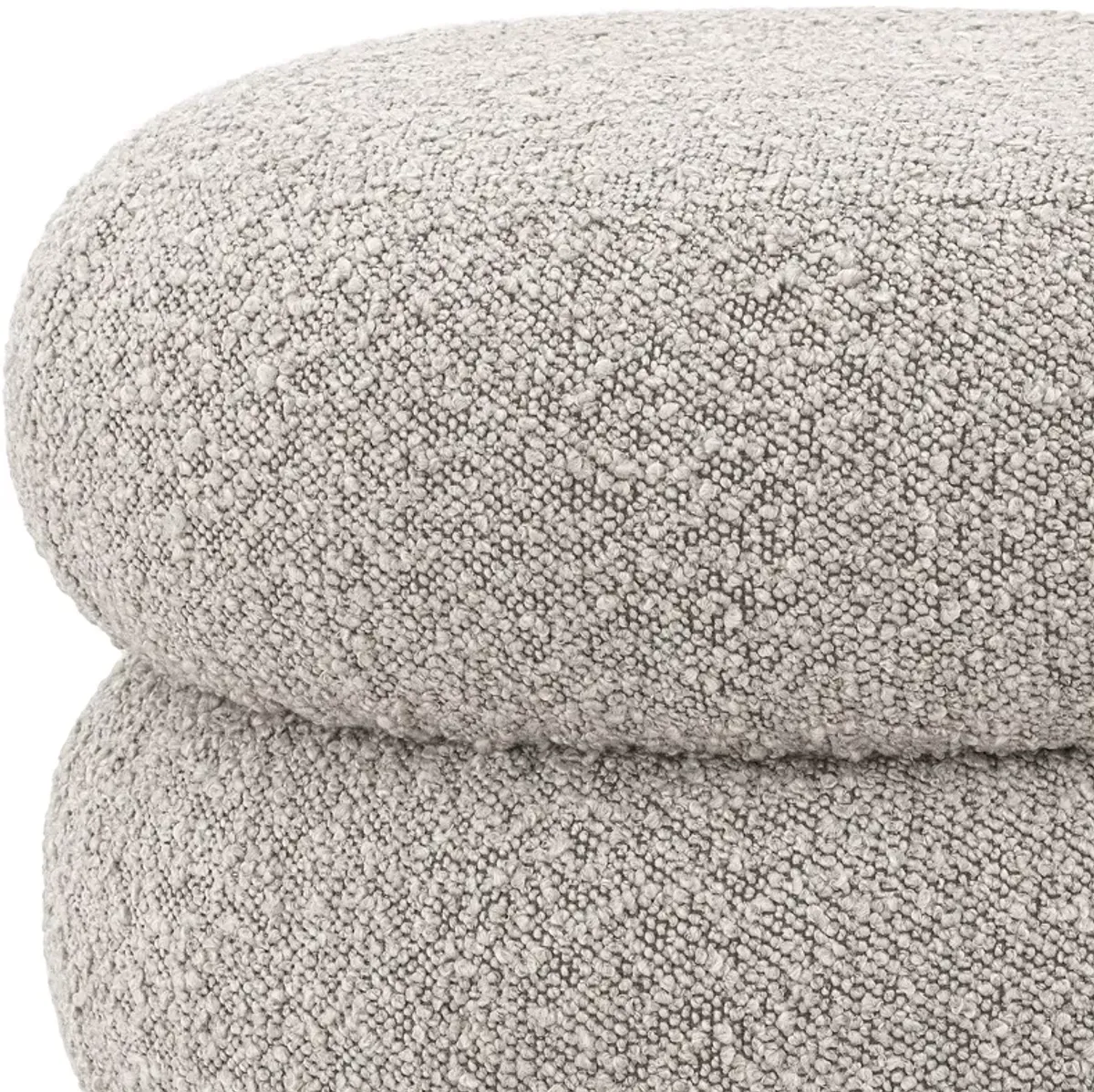 Eichholtz Stool Tulum in Bouclé Gray 