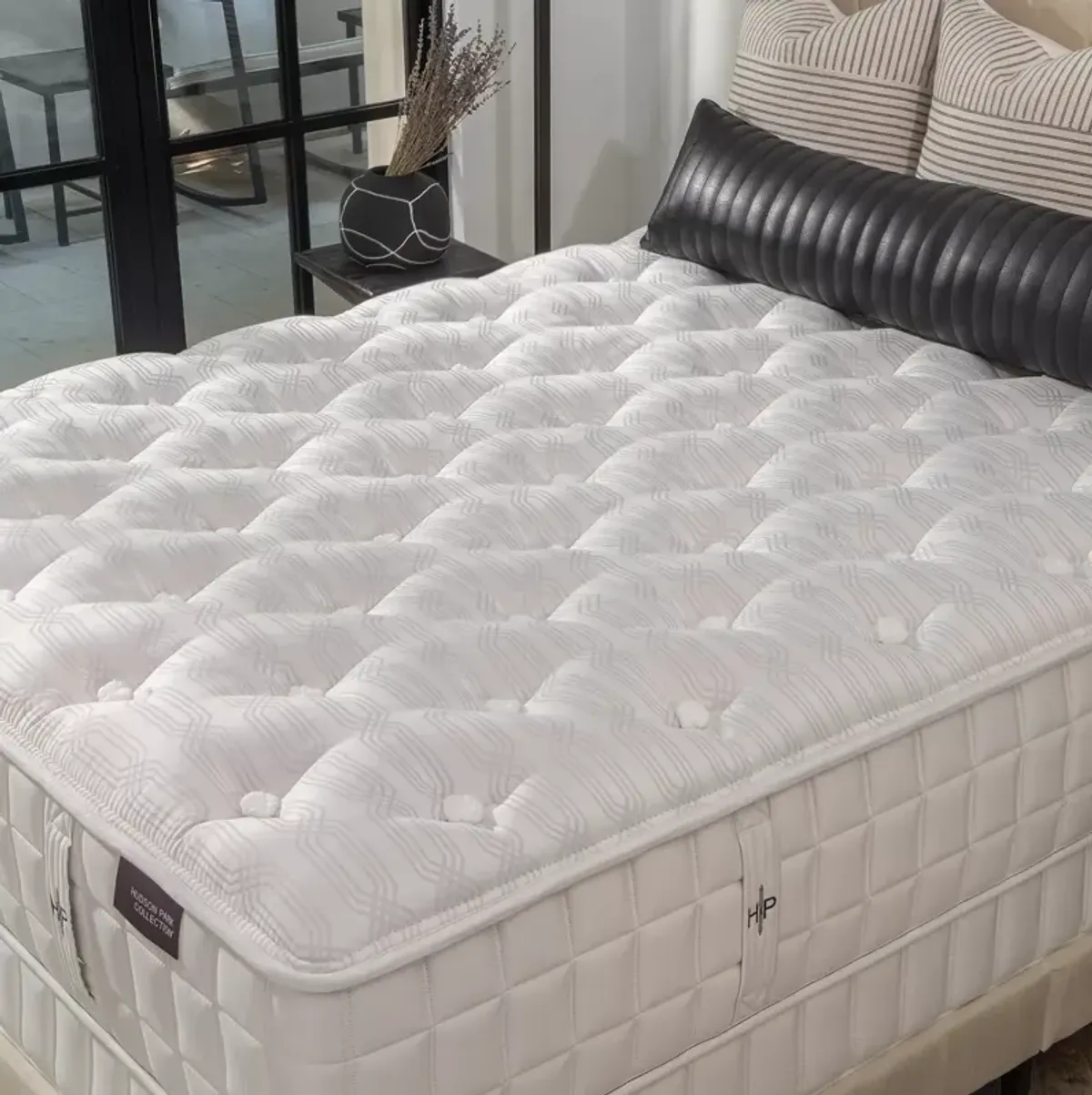 Hudson Park Collection Maxwell Firm Split Queen Mattress Set, Low Profile - Exclusive