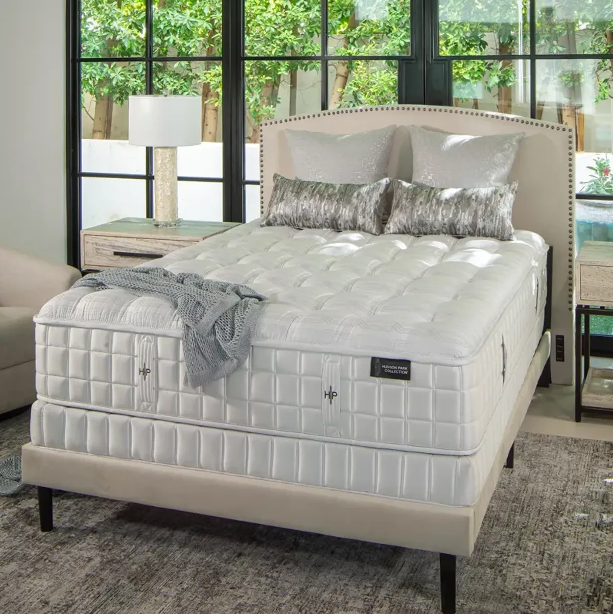 Hudson Park Collection Brookfield Plush Trimline Pillow Top Queen Mattress Set - Exclusive