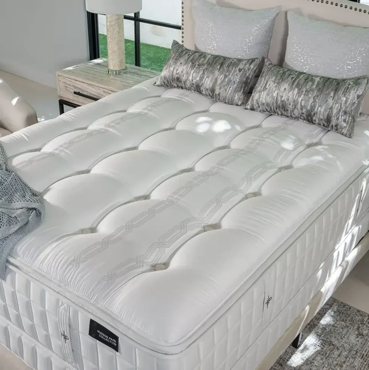 Hudson Park Collection Brookfield Plush Trimline Pillow Top Split California King Mattress Set - Exclusive