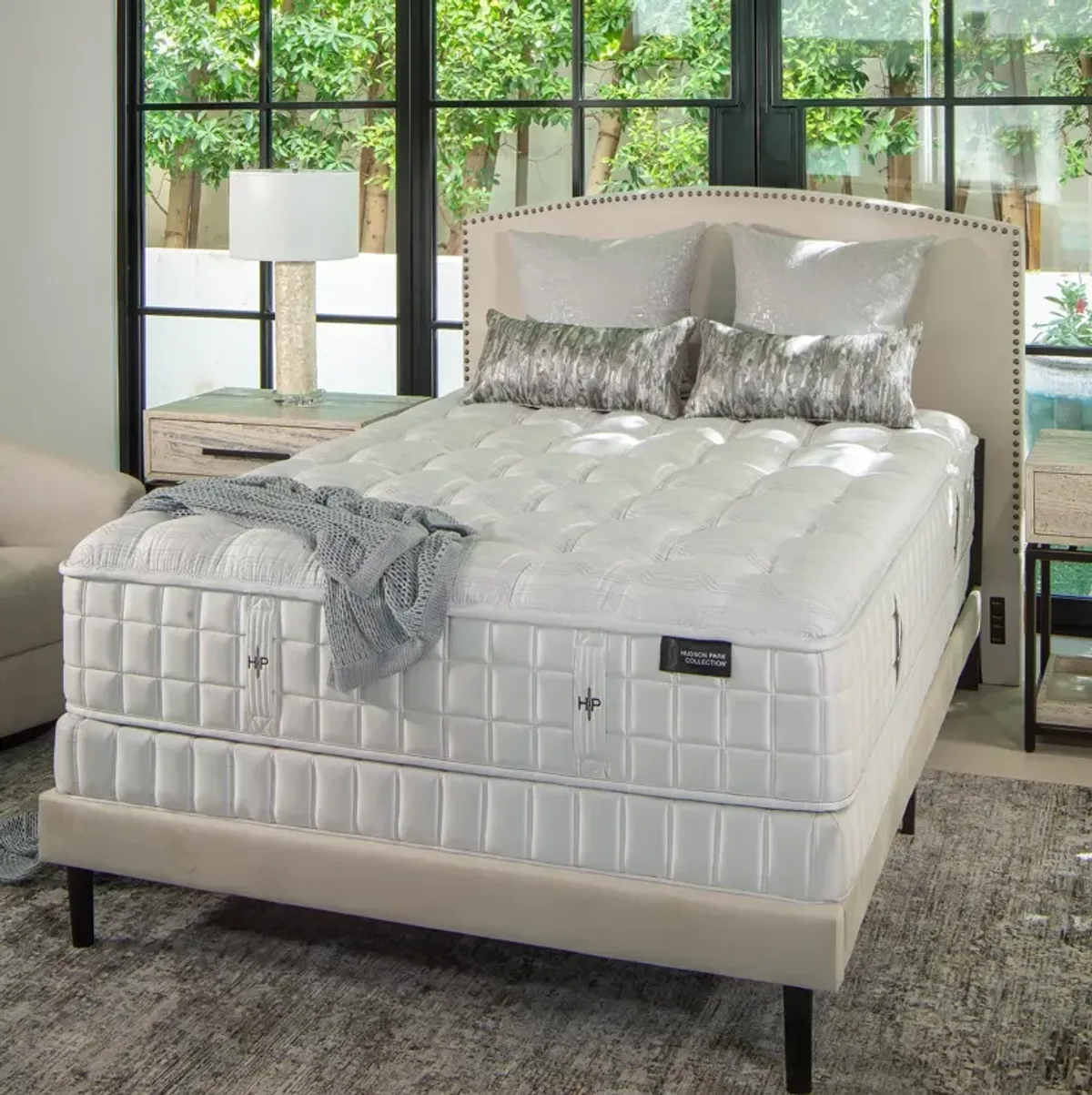 Hudson Park Collection Brookfield Plush Trimline Pillow Top Split California King Mattress Set - Exclusive