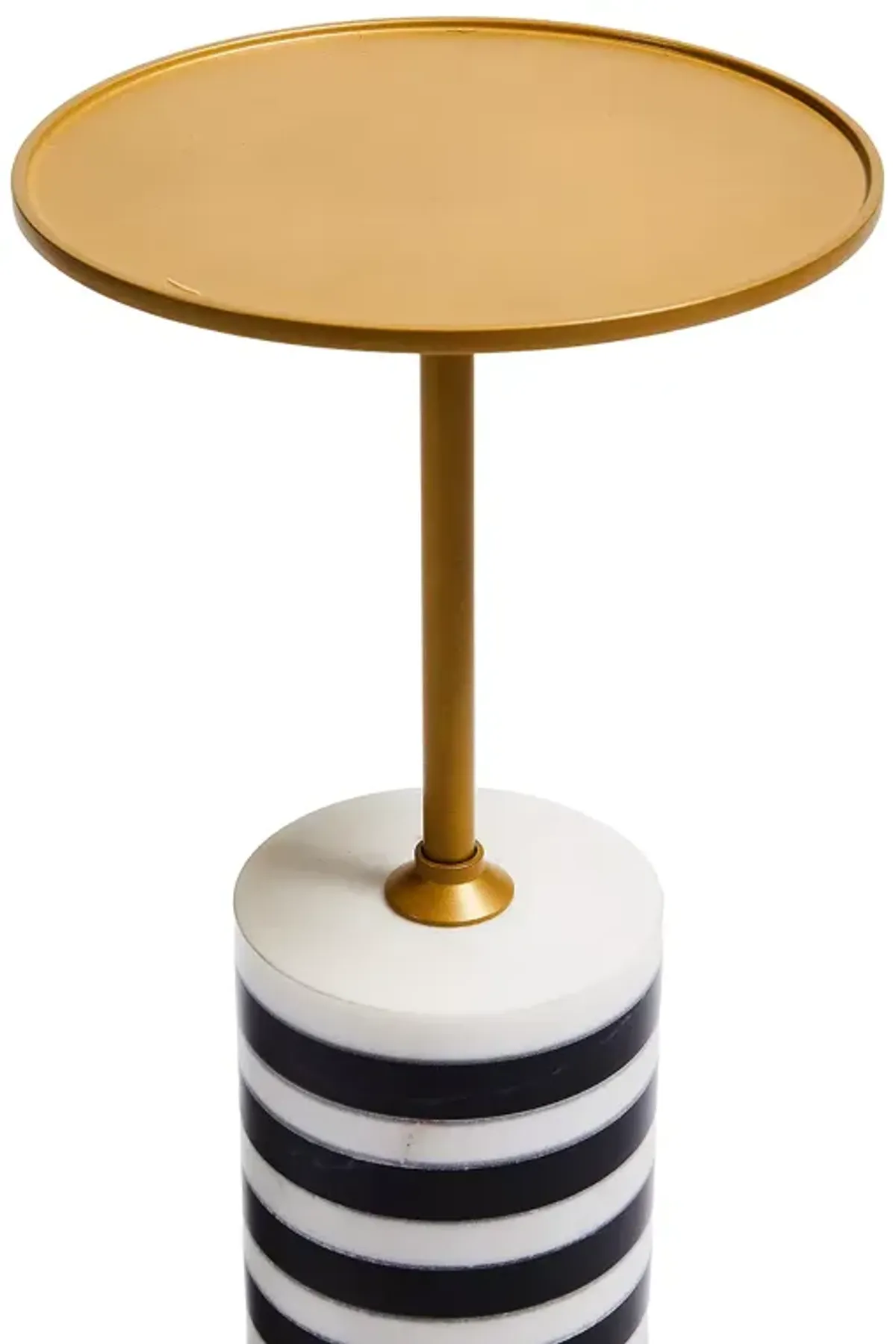 Mackenzie-Childs Priorities Round Stripe Side Table