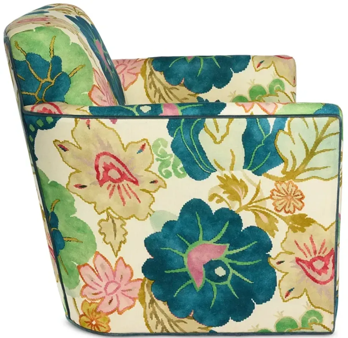Massoud Ken Swivel Chair, Blooms Spring