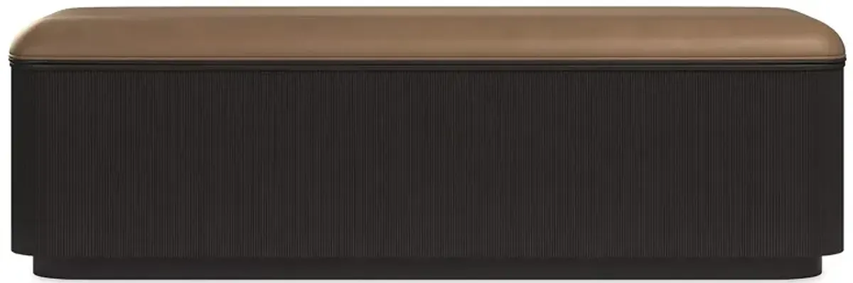 Caracole For The Love Of Bed Bench, Dark Chocolate 