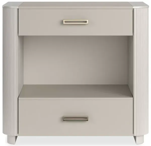 Caracole LOVE-LY! 30" Nightstand, Matte Pearl