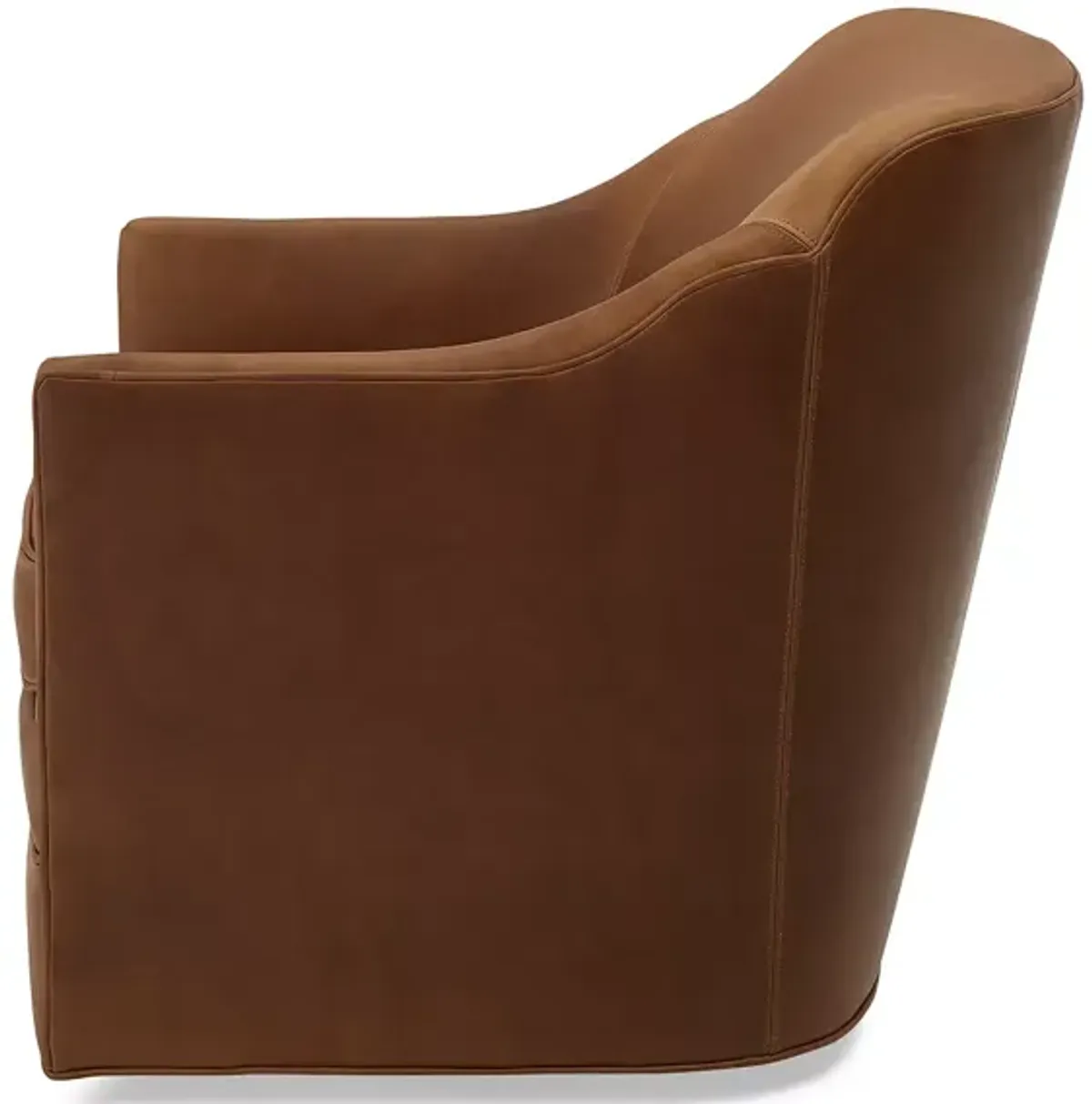 Massoud Luella Leather Swivel Chair 