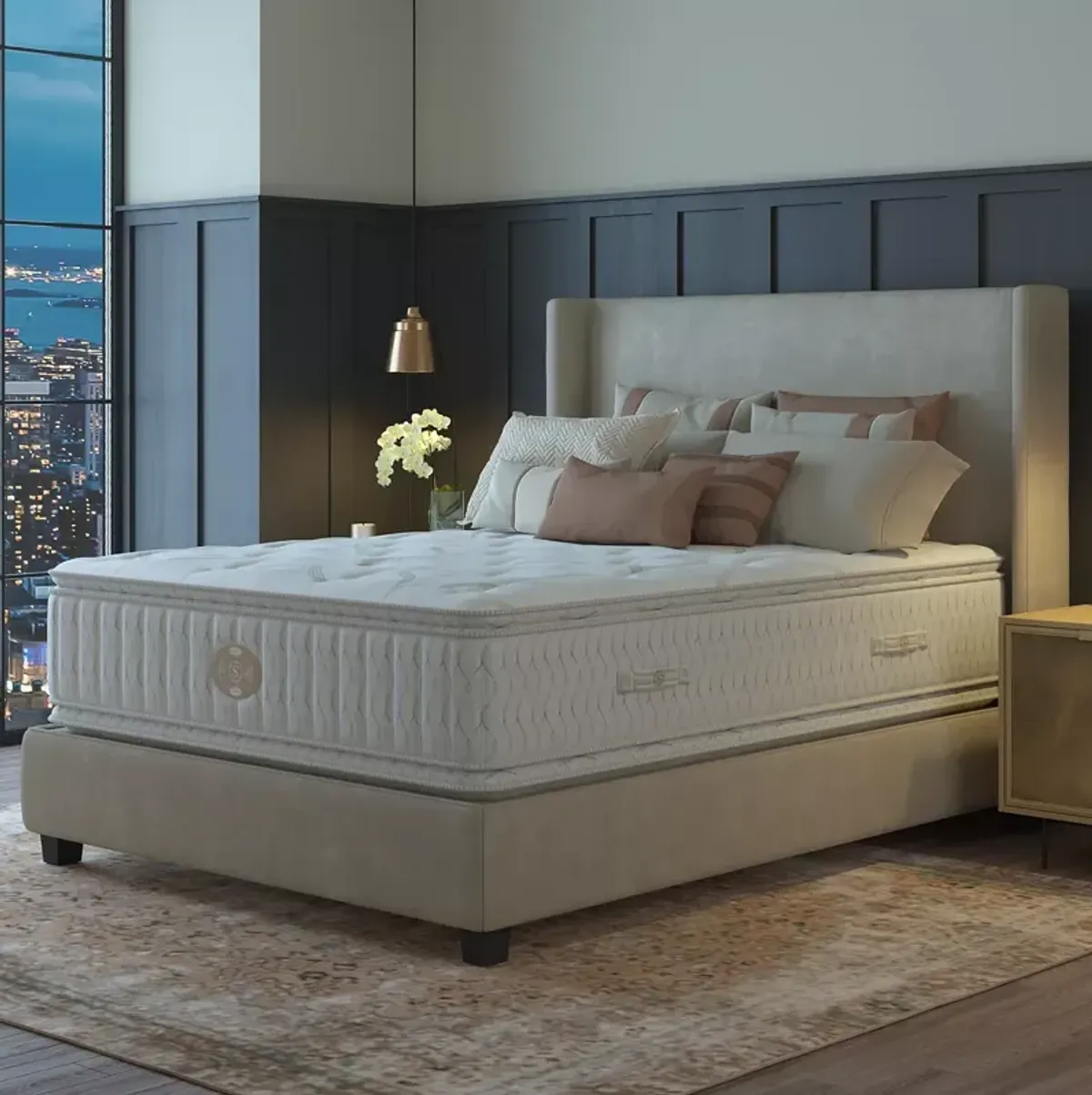 Shifman Heritage Artisan Medium Firm Pillow Top King Mattress - Exclusive